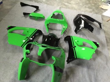 2002-2003 Green Glossy Black ZX9R Motorcycle Fairings