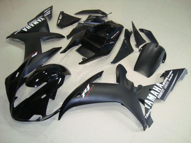 2002-2003 Matte Black White YZF R1 Motorcycle Fairings 2002-2003 Matte Black White YZF R1 Motorcycle Fairings