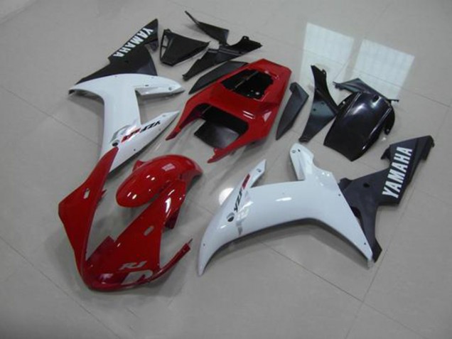2002-2003 Red White Black YZF R1 Motorcycle Fairings 2002-2003 Red White Black YZF R1 Motorcycle Fairings
