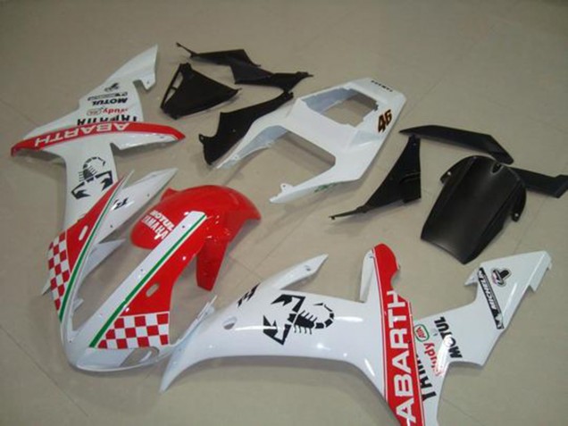 2002-2003 Red White Flag YZF R1 Motorcycle Fairings 2002-2003 Red White Flag YZF R1 Motorcycle Fairings