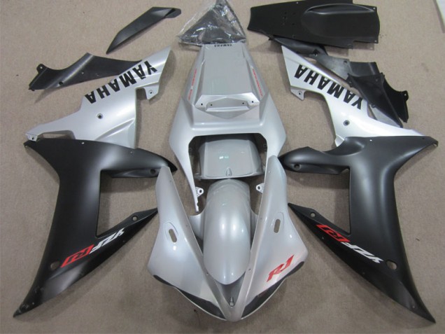 2002-2003 Silver Black YZF R1 Motorcycle Bodywork 2002-2003 Silver Black YZF R1 Motorcycle Bodywork