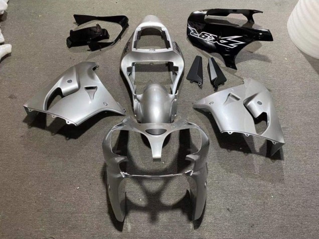 2002-2003 Silver Glossy Black ZX9R Motorcycle Fairings 2002-2003 Silver Glossy Black ZX9R Motorcycle Fairings