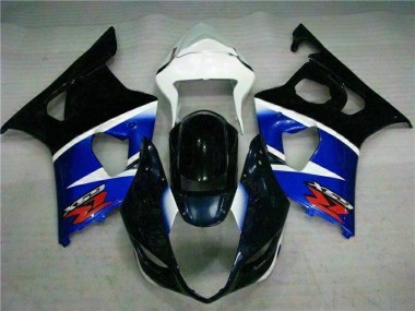 2003-2004 Black Blue GSXR 1000 Full Motorcycle Fairing Kits