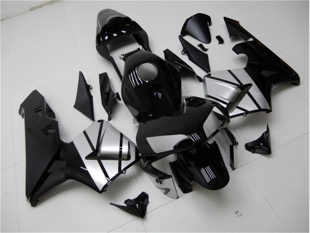 2003-2004 Black Silver CBR600RR Motorcycle Fairings 2003-2004 Black Silver CBR600RR Motorcycle Fairings