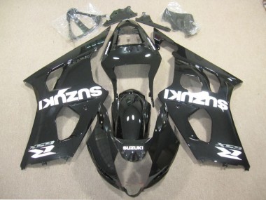 2003-2004 Black White Decal GSXR 1000 Motorcycle Fairings