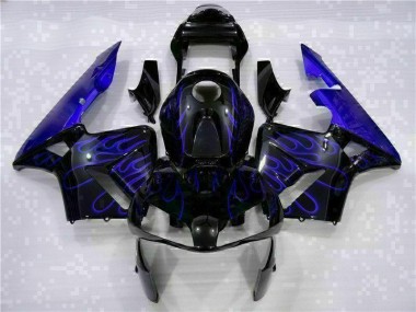 2003-2004 Black with Blue Flame CBR600RR Motorcycle Fairings
