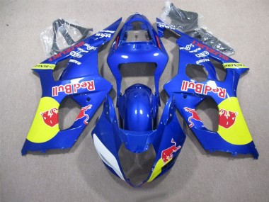 2003-2004 Blue Red Bull GSXR 1000 Motorcycle Fairings