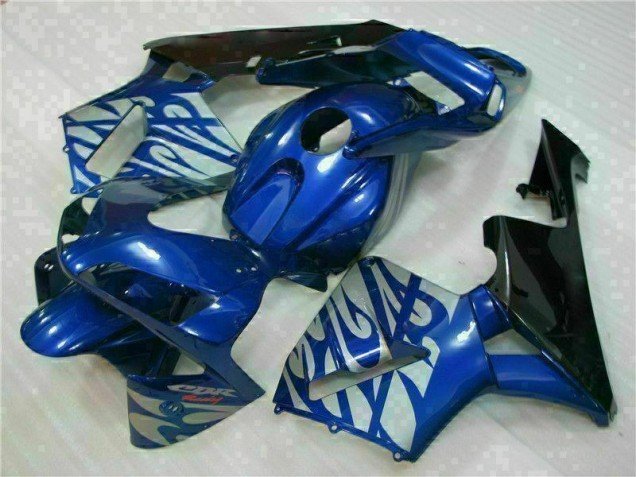 2003-2004 Blue with Silver Flame CBR600RR Motorcycle Fairings 2003-2004 Blue with Silver Flame CBR600RR Motorcycle Fairings