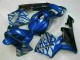 2003-2004 Blue with Silver Flame CBR600RR Motorcycle Fairings 2003-2004 Blue with Silver Flame CBR600RR Motorcycle Fairings