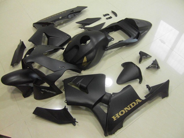 2003-2004 Matte Black Gold CBR600RR Motorcycle Fairings 2003-2004 Matte Black Gold CBR600RR Motorcycle Fairings