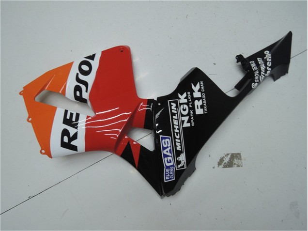 2003-2004 Orange Red Black Repsol CBR600RR Motorcycle Fairings 2003-2004 Orange Red Black Repsol CBR600RR Motorcycle Fairings