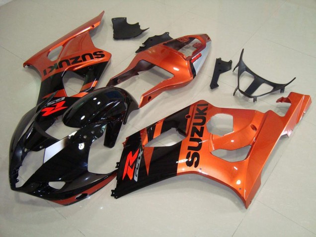 2003-2004 Orange and Black GSXR 1000 Motorcycle Fairings 2003-2004 Orange and Black GSXR 1000 Motorcycle Fairings