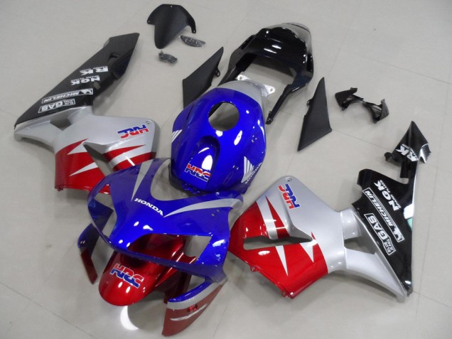 2003-2004 Red Silver Blue CBR600RR Motorcycle Fairings 2003-2004 Red Silver Blue CBR600RR Motorcycle Fairings