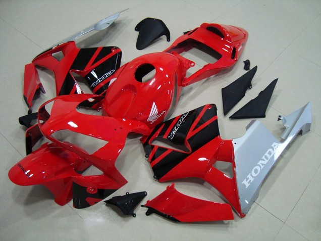 2003-2004 Red Silver CBR600RR Motorcycle Fairings 2003-2004 Red Silver CBR600RR Motorcycle Fairings