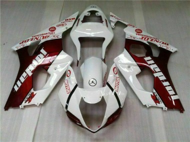 2003-2004 Red White GSXR 1000 Motorcycle Fairings