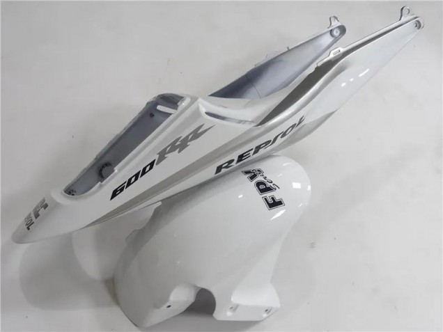 2003-2004 Silver White Black Repsol CBR600RR Motorcycle Fairings 2003-2004 Silver White Black Repsol CBR600RR Motorcycle Fairings