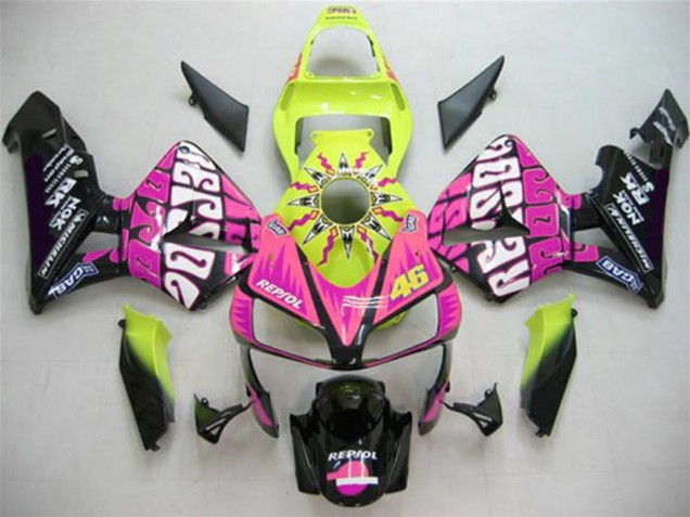 2003-2004 Valentino Rossi CBR600RR Motorcycle Fairings 2003-2004 Valentino Rossi CBR600RR Motorcycle Fairings