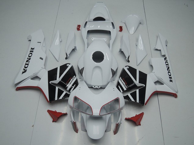 2003-2004 White Black CBR600RR Motorcycle Fairings 2003-2004 White Black CBR600RR Motorcycle Fairings