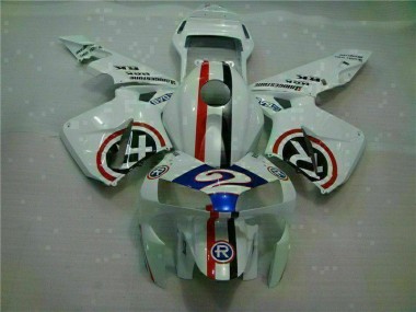 2003-2004 White Blue R 2 CBR600RR Motorcycle Fairings