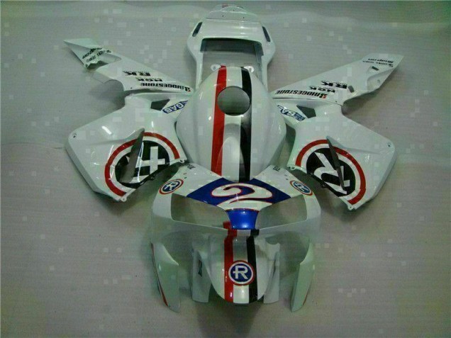 2003-2004 White Blue R 2 CBR600RR Motorcycle Fairings 2003-2004 White Blue R 2 CBR600RR Motorcycle Fairings