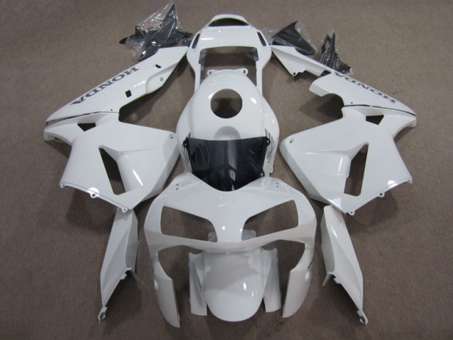 2003-2004 White CBR600RR Aftermarket Motorcycle Fairings