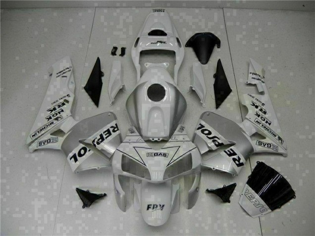 2003-2004 White Repsol CBR600RR Motorcycle Fairing
