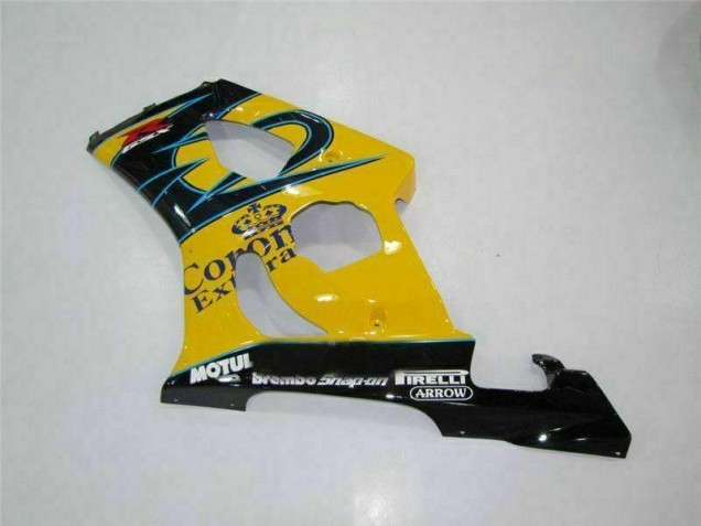 2003-2004 Yellow GSXR 1000 Motorcycle Fairings 2003-2004 Yellow GSXR 1000 Motorcycle Fairings