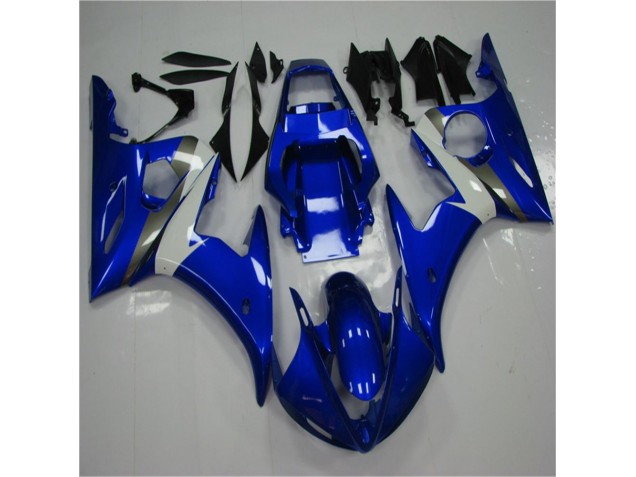 2003-2005 Blue White YZF R6 Motorcycle Bodywork 2003-2005 Blue White YZF R6 Motorcycle Bodywork