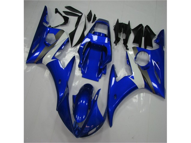 2003-2005 Blue White YZF R6 Motorcycle Bodywork 2003-2005 Blue White YZF R6 Motorcycle Bodywork