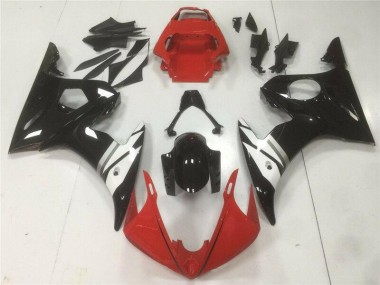 2003-2005 Red Black White YZF R6 Motorcycle Fairings