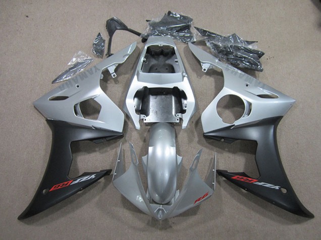 2003-2005 Silver Black YZF R6 Motorcycle Fairing 2003-2005 Silver Black YZF R6 Motorcycle Fairing