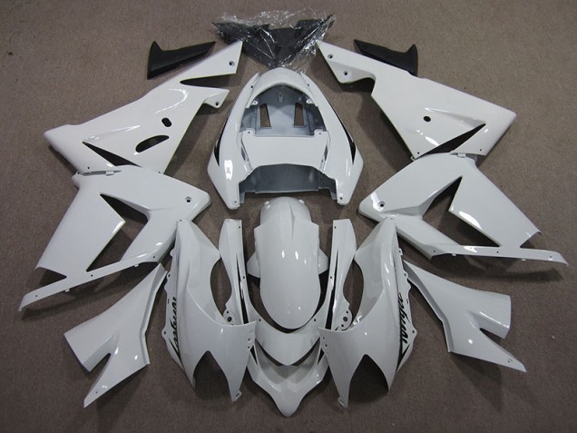 2003-2005 White Ninja ZX10R Motorcycle Fairings 2003-2005 White Ninja ZX10R Motorcycle Fairings