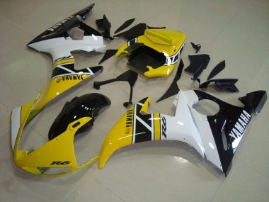2003-2005 Yellow Anniversary YZF R6 Motorcycle Fairings