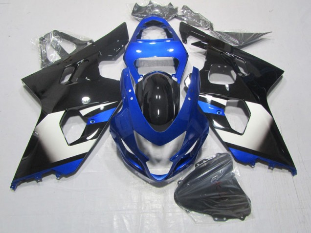 2004-2005 Black Blue GSXR 600 Motorcycle Fairings 2004-2005 Black Blue GSXR 600 Motorcycle Fairings