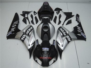 2004-2005 Black Silver Repsol CBR1000RR Motorcycle Fairings