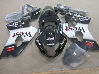 2004-2005 Black West GSXR 600 Motorcycle Fairings