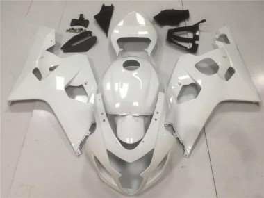 2004-2005 Glossy White GSXR 600/750 Motorcycle Fairings