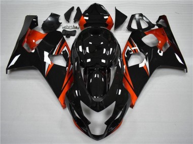 2004-2005 Orange Black GSXR 600/750 Motorcycle Fairing