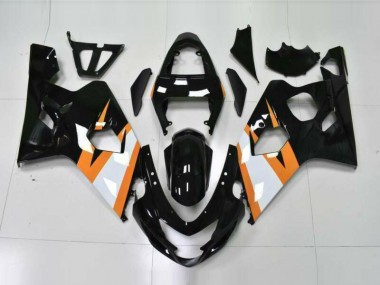 2004-2005 Orange Black GSXR 600/750 Motorcycle Fairings