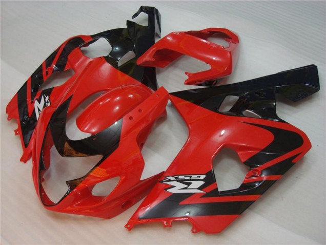 2004-2005 Red Black GSXR 600/750 Motorcycle Fairing 2004-2005 Red Black GSXR 600/750 Motorcycle Fairing