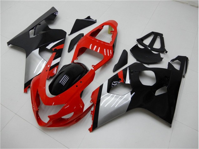 2004-2005 Red Black GSXR 600/750 Motorcycle Fairings 2004-2005 Red Black GSXR 600/750 Motorcycle Fairings