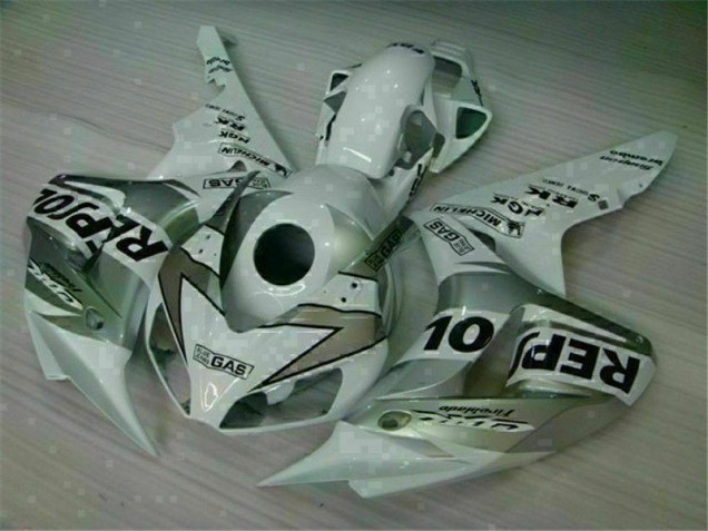 2004-2005 Silver Repsol CBR1000RR Motorcycle Fairing 2004-2005 Silver Repsol CBR1000RR Motorcycle Fairing
