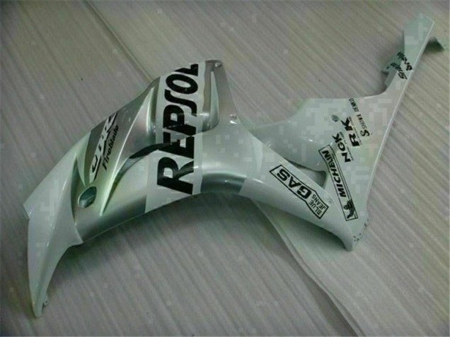 2004-2005 Silver Repsol CBR1000RR Motorcycle Fairing 2004-2005 Silver Repsol CBR1000RR Motorcycle Fairing