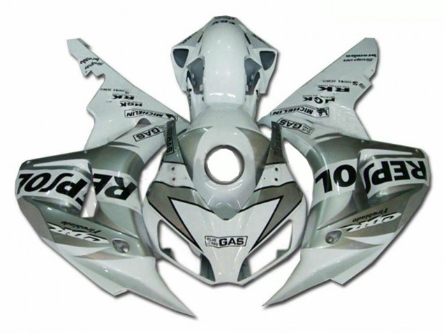 2004-2005 Silver Repsol CBR1000RR Motorcycle Fairing 2004-2005 Silver Repsol CBR1000RR Motorcycle Fairing