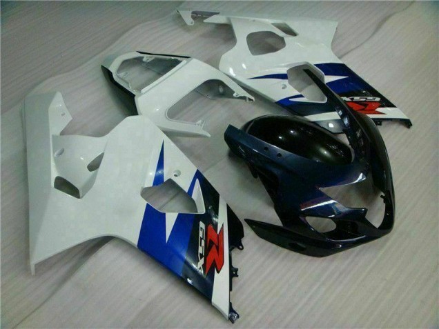 2004-2005 White Black GSXR 600/750 Motorcycle Fairings 2004-2005 White Black GSXR 600/750 Motorcycle Fairings