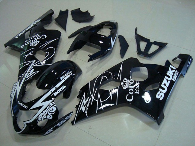 2004-2005 White Corona Extra Motul GSXR 750 Motorcycle Fairings 2004-2005 White Corona Extra Motul GSXR 750 Motorcycle Fairings