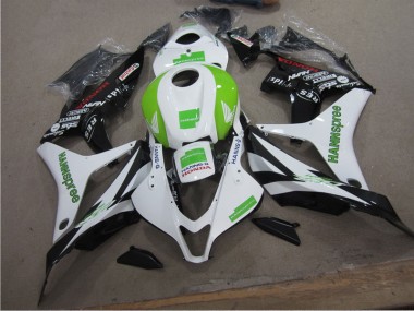 2004-2005 White Green Hannspree CBR1000RR Motorcycle Fairings
