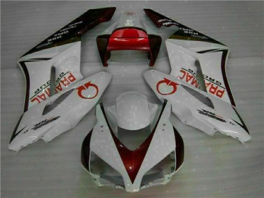 2004-2005 White Red CBR1000RR Motorcycle Fairing Kits