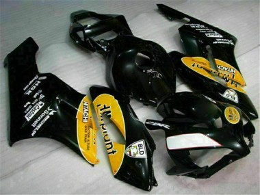 2004-2005 Yellow Black CBR1000RR Motorcycle Fairings