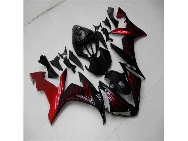 2004-2006 Red Black YZF R1 Motorcycle Fairing 2004-2006 Red Black YZF R1 Motorcycle Fairing